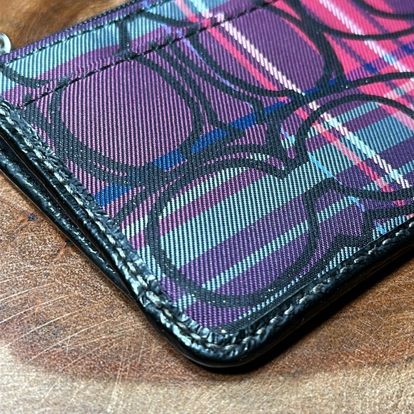 COACH Tartan Card holder/Keychain - Picture 3 of 10